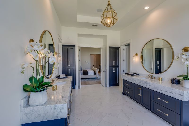 Elegant Bathroom with Double Vanities